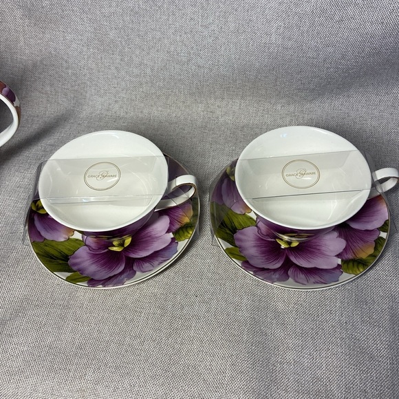 GRACE Teaware Floral Teapot and Teacup Set - Picture 5 of 12